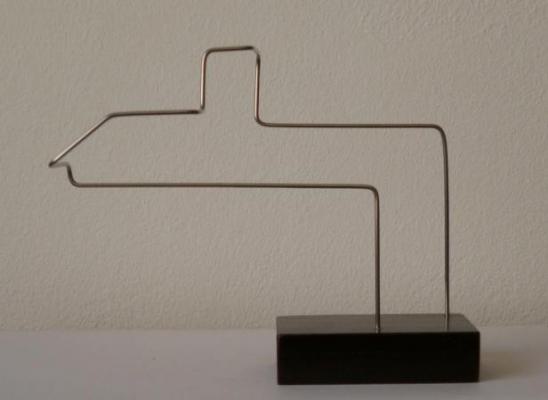 Escultura "Descricin lineal no espacio XXVI"