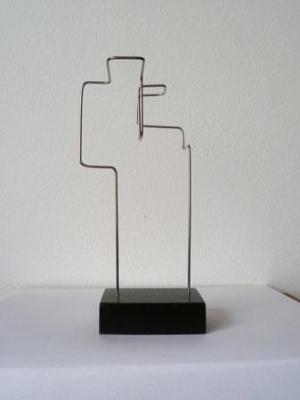 Escultura "Descricin lineal no espacio XXXV"